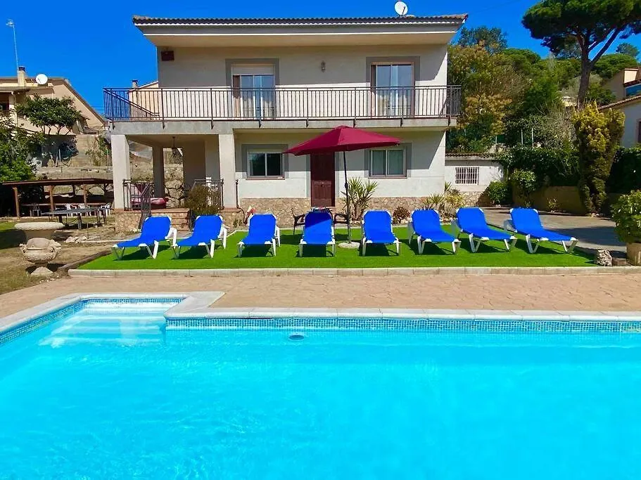 Villa With Private Pool And Bbq Near Lloret De Mar Vidreres Spain